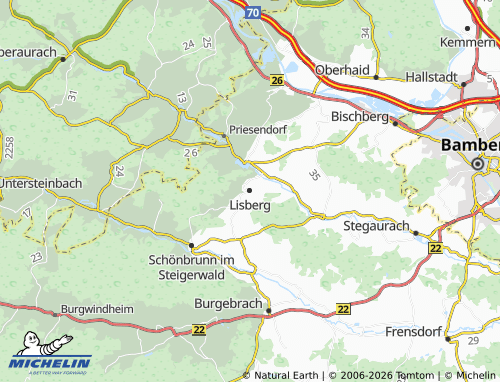 MICHELIN Lisberg map - ViaMichelin