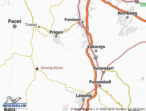 Mapa MICHELIN Dayurejo - ViaMichelin