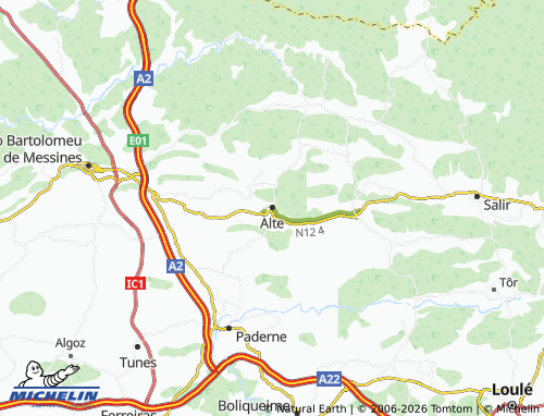 Mapa MICHELIN Alte - ViaMichelin