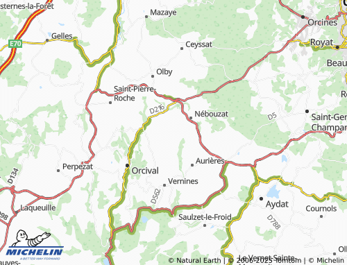 MICHELIN Olmont map - ViaMichelin