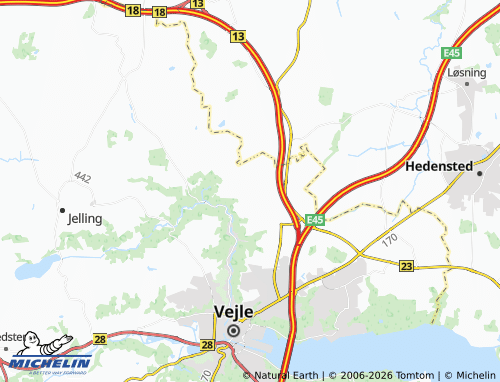MICHELIN Grejs map - ViaMichelin