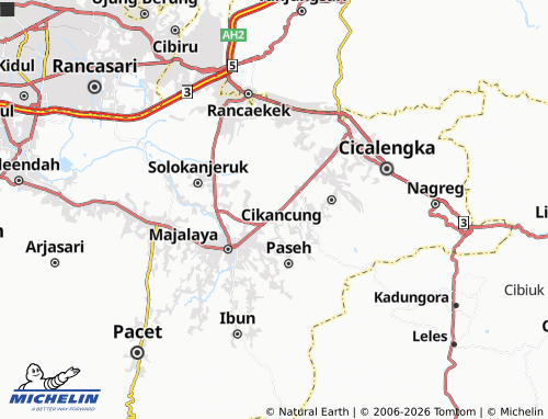 MICHELIN Tangsimekar map - ViaMichelin