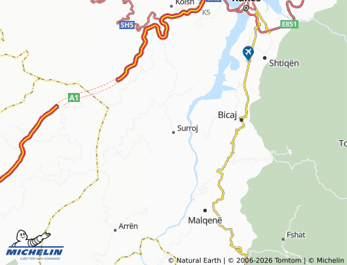 Mappa MICHELIN Surroj - ViaMichelin
