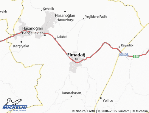 MICHELIN Gümüşpala map - ViaMichelin