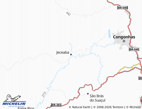 Mapa MICHELIN Jeceaba - ViaMichelin