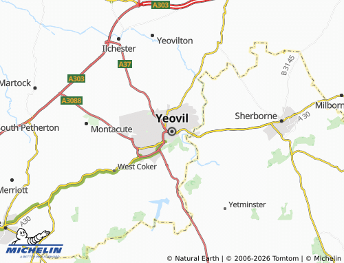 Carte MICHELIN Yeovil - ViaMichelin