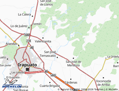 Mappa MICHELIN San Nicolás Temascatio - ViaMichelin