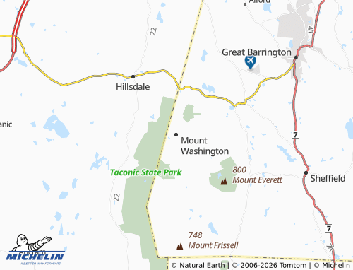 Mappa MICHELIN Mount Washington - ViaMichelin
