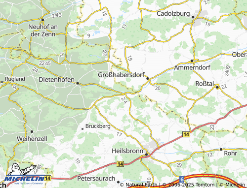 MICHELIN-Landkarte Münchzell - ViaMichelin
