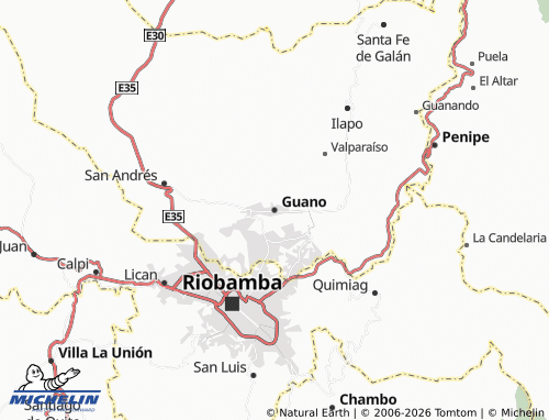 Mapa MICHELIN Guano - ViaMichelin