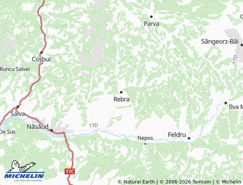 MICHELIN Rebra map - ViaMichelin