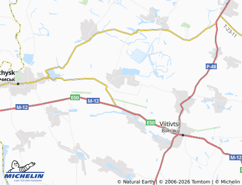 Mappa MICHELIN Harnyshivka - ViaMichelin