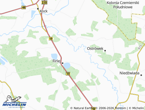 Mapa MICHELIN Serock - ViaMichelin