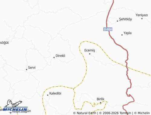 MICHELIN Yelkaya map - ViaMichelin