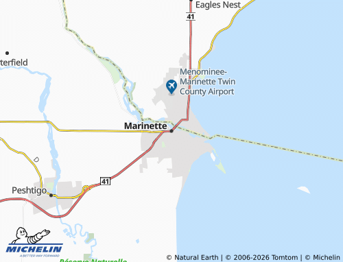 Mappa MICHELIN Marinette - ViaMichelin