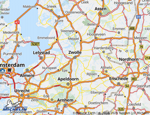 Mappa MICHELIN Overijssel - ViaMichelin