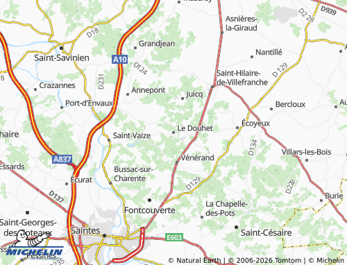 Mapa MICHELIN Le Douhet - ViaMichelin