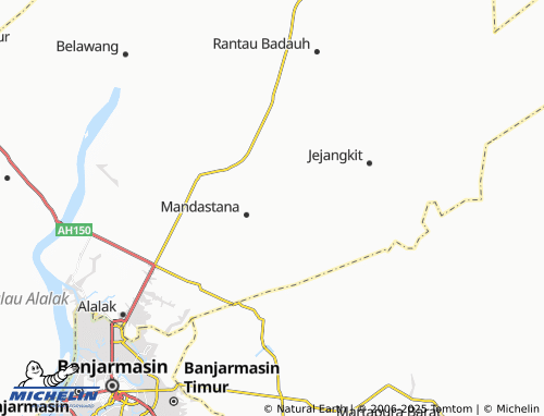 MICHELIN Pantai Hambawang map - ViaMichelin