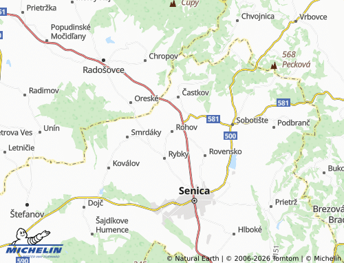 MICHELIN-Landkarte Rohov - ViaMichelin