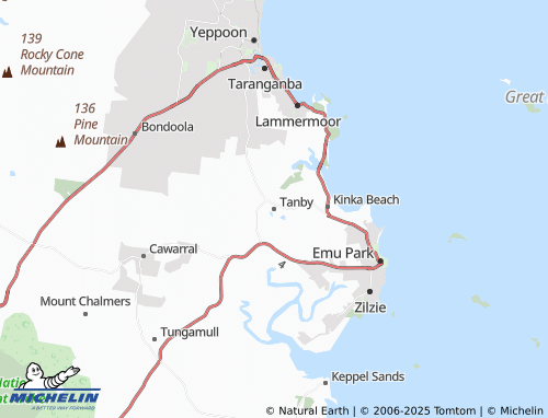 MICHELIN Tanby map - ViaMichelin