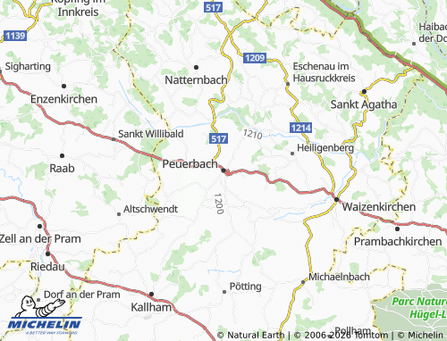 Mappa MICHELIN Peuerbach - ViaMichelin