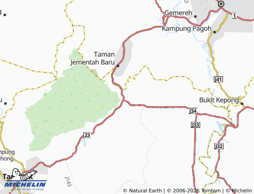 Mapa MICHELIN Kebun Baru - ViaMichelin