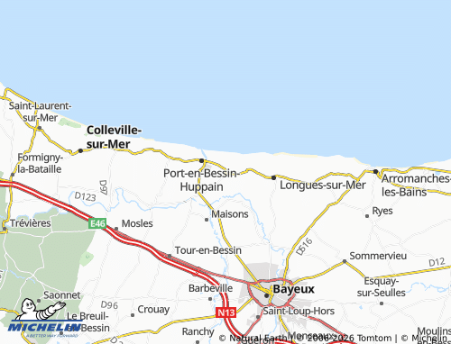 MICHELIN Commes map - ViaMichelin