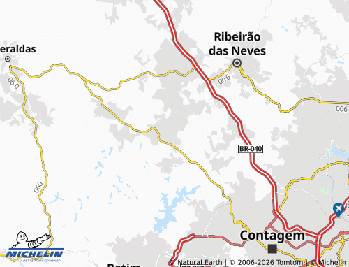 Carte MICHELIN Nova Contagem - ViaMichelin