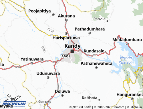 MICHELIN Nagasthenna map - ViaMichelin