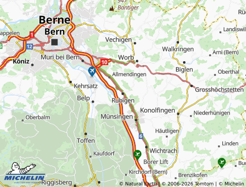 Carte MICHELIN Rubigen - ViaMichelin