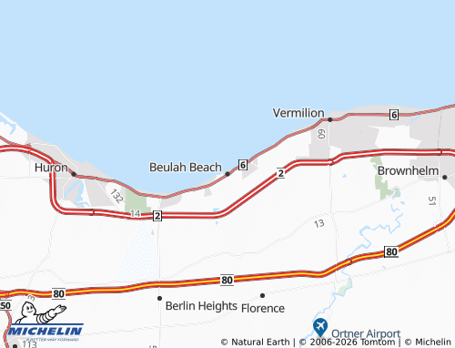 Carte MICHELIN Beulah Beach - ViaMichelin