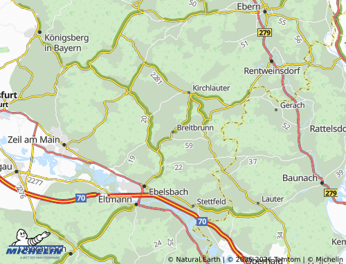 Mappa MICHELIN Breitbrunn - ViaMichelin