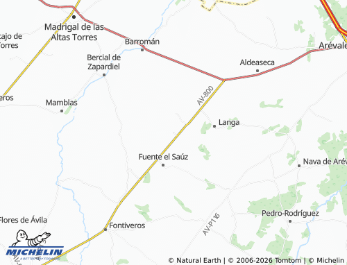 MICHELIN Canales map - ViaMichelin