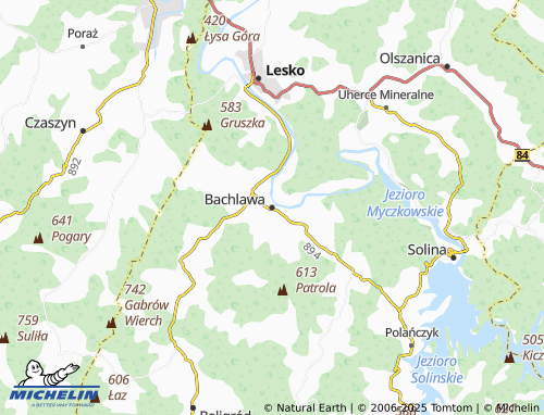 MICHELIN Bachlawa map - ViaMichelin