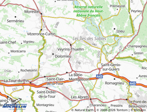 Mappa MICHELIN Corbelin - ViaMichelin