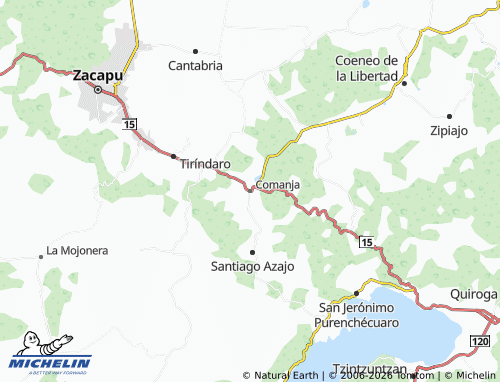 Mapa MICHELIN Comanja - ViaMichelin