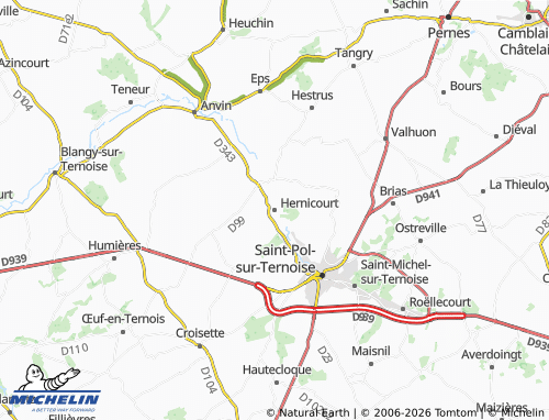 Mapa MICHELIN Hernicourt - ViaMichelin