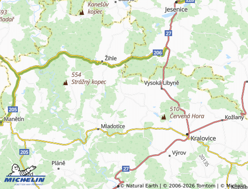 Mapa MICHELIN Potvorov - ViaMichelin