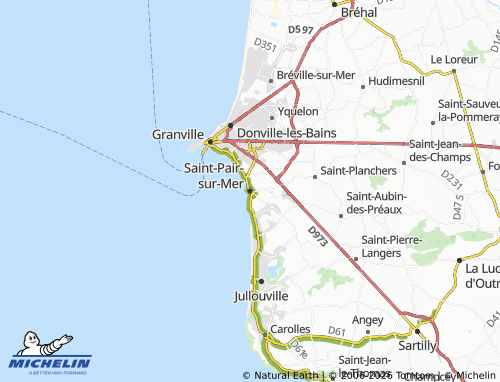 MICHELIN Saint-Pair-sur-Mer map - ViaMichelin