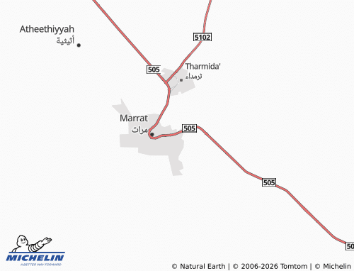MICHELIN-Landkarte al-Sabkhah - ViaMichelin