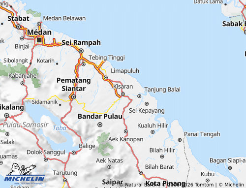 MICHELIN Asahan map - ViaMichelin