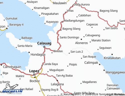 MICHELIN Guinayangan map - ViaMichelin