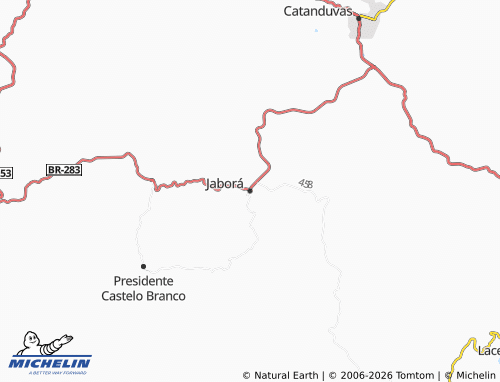 Mapa MICHELIN Jaborá - ViaMichelin