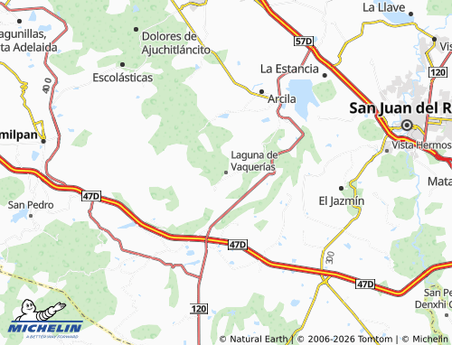 MICHELIN-Landkarte Laguna de Vaquerías - ViaMichelin