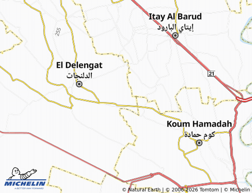 MICHELIN Monshat Bashara map - ViaMichelin