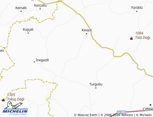 MICHELIN Bozyayla map - ViaMichelin