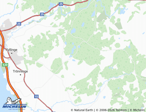 Mappa MICHELIN Tönnersjö - ViaMichelin