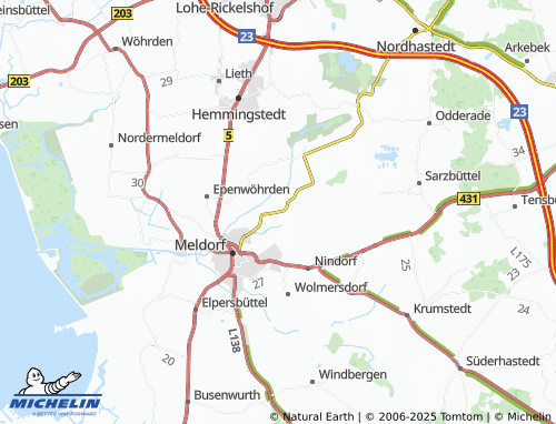Carte MICHELIN Hesel - ViaMichelin