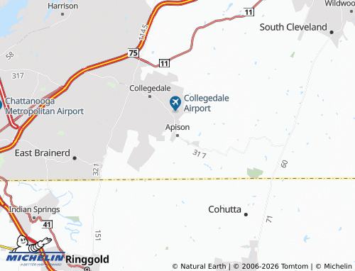 Carte MICHELIN Apison - ViaMichelin