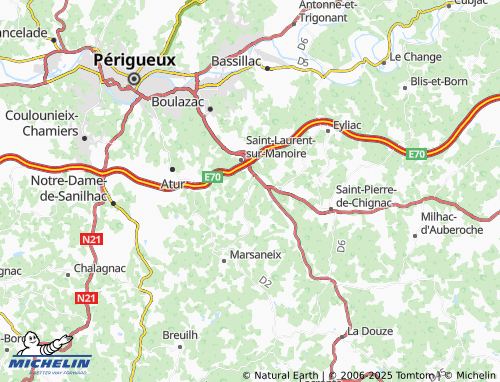 MICHELIN-Landkarte Porte-Corgne - ViaMichelin